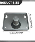 Rock Solid Metal Electronic Module Mount Plate For Drum Pads And Percussion Setups, dimensions 12.5 x 10.1 cm