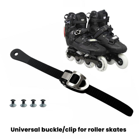 2 Pack Inline Skate Strap Replacements With Buckles All In One Setup Adjustable Energy Straps Screws And Nuts Universal Fit