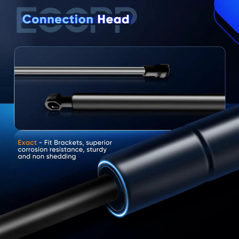 Close-up of connection head on Front Hood Gas Struts Lift Supports for Lexus IS F 2008 2013 IS250 2006 2015 IS300 2005 IS350 2006 2015 PM1050