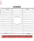 Premium Stainless Steel Sink Protector Grid, Rust-Resistant and Scratch-Prevention, Non-Slip Kitchen Rack, 16 x 12 x 1 Inches