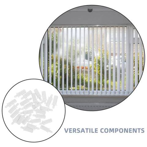 Window Shutter Repair Kit With Spring Loaded Replacement Pins For Quick Fixes Secure Fit And Easy Operation 80 Piece Set Of Roller Shutter Parts For Durable Long Lasting Functionality, white plastic pins for vertical blinds