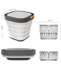 Compact Portable Washing Machine Mini Foldable Electric Washer Dryer Combo Energy Efficient Laundry Game Changer dimensions and features.