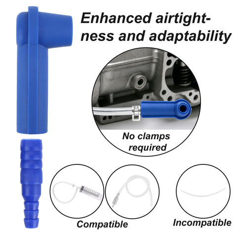 Brake Bleeder Kit With Syringe Hose And Tubing For Motorcycle And Car Maintenance, enhanced airtightness adapter