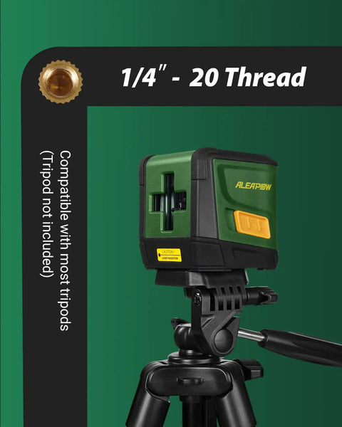 Self Leveling Laser Level With Green Cross Line, 100ft Range, 360 Degree Rotating Horizontal And Vertical Lines, No Brainer DIY Tool, Compact Lightweight, Battery Included, Class II Safe Laser