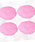 Eight Pack Hot Pink Anti Static Mesh Work Caps With Hella Breathable Mesh Panels Tough Reusable Polyester Build, view of four caps.