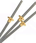 T20 Lead Screw With 4mm Pitch Delivers Knockout Smoothness For 3D Printers And Cnc Machining Includes Heavy Duty Brass Nut