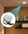 Replacement Motor Assembly For QT100 And QT110 Series Fans Compatible With 0696B000 shown installed in bathroom setting