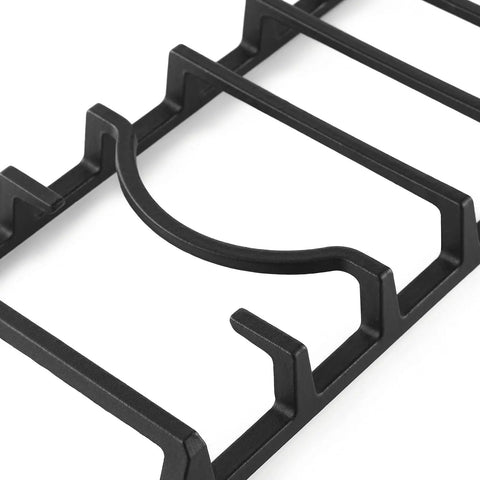Close-up of Beefed Up Heavy Duty Cast Iron Center Grate Assembly Replacement For NX58H9500WS NX58H5600SS NX58R5601SS gas range ovens.