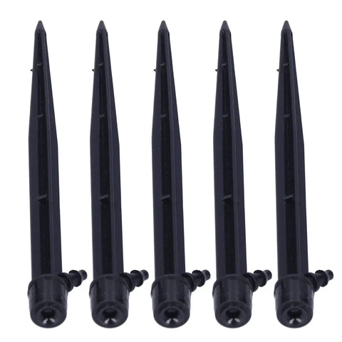 5 irrigation drippers from 50 Pack One Quarter Inch Ground Insert Irrigation Drippers With 360 Degree Adjustable Drip Sprinklers