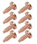 8 Piece Stainless Steel Watch Case Screws Set For Back Cover Repair, Rustproof Wristwatch Screws In Rose Tone, Precise Fit
