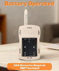 DIY Walkie Talkie Kit For Kids Age 8-14, Electronics Project Toy That Builds Problem Solving, Engineering Skills, And Creative Confidence, Super Fun Educational Building Kit Gift For Boys And Girls Ages 8 10 12 14, back view, 3 AA battery slot