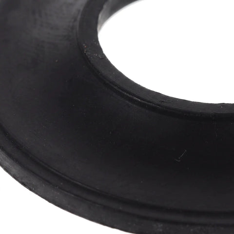 Close-up of a black rubber washer from the 10pcs Black Rubber Bathtub Drain Gaskets, Pop-up Sealing Washer Set.
