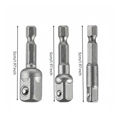 Bothyi Heavy Duty Steel Socket Adapter Converter Reducer Extension Kit With Clear Marks And Secure Grip For Workshop Benches And Mobile Toolboxes That Really Holds Up When You Need It, 5cm steel adapter