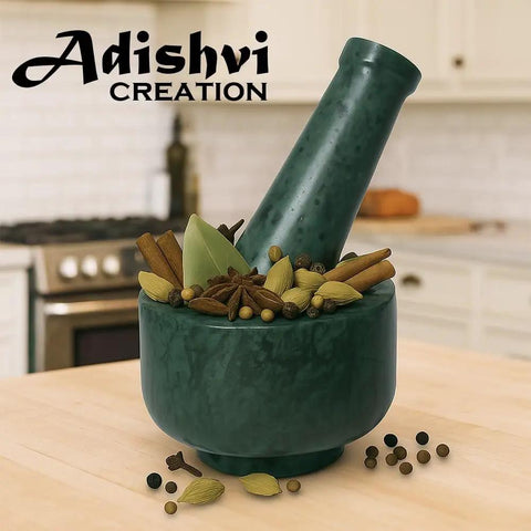 Heavy Granite Mortar And Pestle Set 3 Inch Bowl With One And A Half Cup Capacity For Grinding Spices Herbs And Garlic Make Fresh Guacamole At Home Like A Pro Grind Like A Boss Manual Kitchen Grinder Stone on kitchen counter