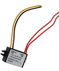 Badass Waterproof Step Down Voltage Converter AC DC Power Module With IP67 Sealing And Overload Protection Zero Hassle 12V Adapter, compact size, features red, black, and yellow wires.