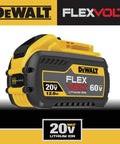 Swappable Power Tool Battery With A Rock Solid 12 Amp Hour Run Time For 20V And 60V Max Systems. DEWALT 12.0 Ah lithium ion.