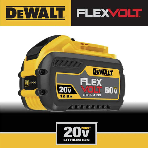 Swappable Power Tool Battery With A Rock Solid 12 Amp Hour Run Time For 20V And 60V Max Systems. DEWALT 12.0 Ah lithium ion.