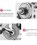 4 Inch Precision Dividing Head With 3 Jaw Chuck Semi Universal Rotary Table For Milling Machine showing fast indexing details.