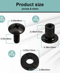 Kickass Chicago Screws For Gun Holsters And Kydex Fittings With Rubber Washers Tough As Nails 1/4 Inch Fastener Kit size details.
