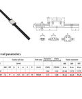 MGN12H 400mm Linear Rail Guide Kit Two Pack For 3D Printers And CNC Machines Premium 8mm Slide With Heavy Duty Bearings diagram