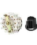 6P5T 6 Pole 5 Throw 3 Deck Band Channel Rotary Switch Selector With Plastic Knob For DIY Electronics Projects And Audio Gear 36 Pin mounting, knob