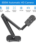 Super Crisp 4K USB Document Camera And Eight Megapixel Visualizer For Teachers capturing A3 Docs with adjustable mount and controls.