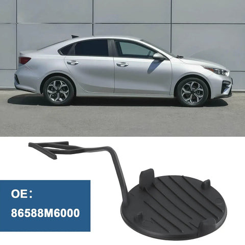 Front Bumper Tow Hook Cover For Kia Forte 2019 2020 2021 Replacement 86588M6000 86588M7000 Car Exterior Patch Direct Fit Durable ABS