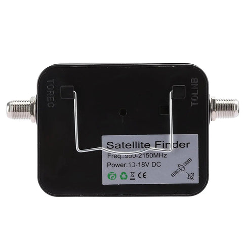 Portable Satellite Signal Strength Finder Pro with connectors for DirecTV 950 2150 MHz Range 0.2 dB resolution for antenna setup.