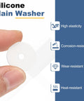 Silicone Flat Washer M4 Size Pack of 20 With 4mm Inner Diameter 15mm Outer Diameter 1.5mm Thick Heat Resistant Wear Resistant Corrosion Resistant