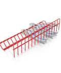 Pliers Rack Organizer For Tool Box Drawer Storage Red Compact Holder That Fits 16 Pliers Pro Grade Build For Pros