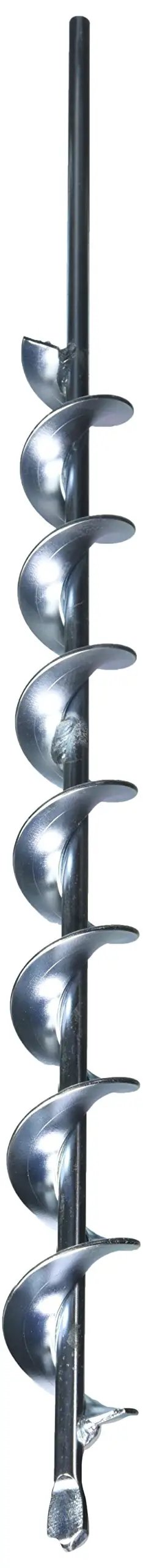 Earth Auger Bit One And Three Quarters Inch Diameter By Twenty Four Inch Length For Deep Root Feeding Fits Three Eighths Inch Or One Half Inch Electric Or Cordless Drills Beefy Steel Build For Quick Clean Holes