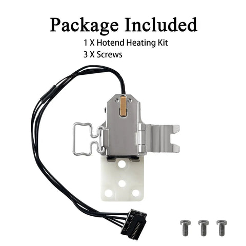 P2S Heating Assembly Kit for Bambu Lab 3D Printer With Ceramic Zirconia Heat Insulation Block Heater Cartridge Thermistor Sensor Heat Insulating Base Clip And Included Screws