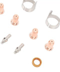 Fifty Piece IPT40 Tip Electrode Kit For Plasma Cutting Torches Compatible With CUT 55DS Pro And CUT 65DS on white background
