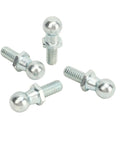 Four silver ball studs from Rugged 13mm Ball Studs Gas Lift Strut Hardware Kit With 5 By 16 Inch 18 Thread Includes 4 Washers And Nylock Nuts