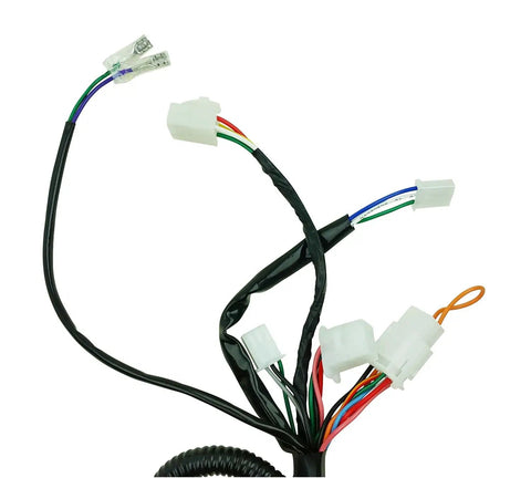 Complete GY6 Wiring Harness For 50cc 70cc 90cc 110cc 125cc 4 Stroke ATVs Mopeds with connectors and multi-colored wires
