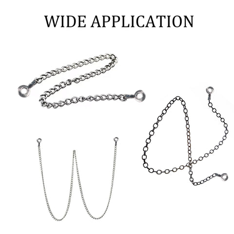 100 Pieces Ball Chain Pull Loop Connectors For Bead Chain 3mm And 3.2mm, 304 Stainless Steel Clasps used in various applications