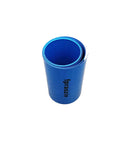 Killer Blue Pvc Heat Shrink Tubing For Battery Wrap Protection Heavy Duty 150 Millimeter Sleeve rolled in a circular shape