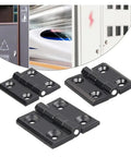 Rotating Concealed Hinges For Jewelry Box Cabinet Drawer Black Zinc Alloy Mini Butt Hinge 60x60mm 2pcs close-up view