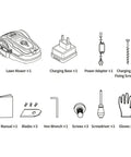 Components of Hands-Free Smart Robotic Lawn Mower For Effortless Yard Care Without Boundary Cables On 300 Sq M, AI Obstacle Detection