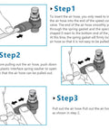 Step-by-step guide for using Hella Durable Quarter Inch Polyurethane Air Tubing for compressor hookups.
