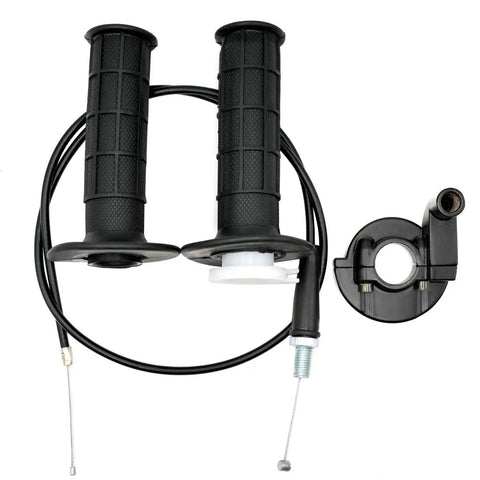 Twist Throttle Assembly And 36 Inch Throttle Cable For Dirt Bikes With Seven Eighths Inch Handlebar Fit Great For 50cc 70cc 110cc 125cc Yamaha SSR Coolster Roketa SDG NST Xtreme Baja Pit Dirt Bikes