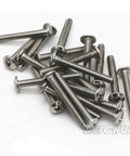 M4 screws included with 30 Pack Unfinished Solid Round Natural Wood Cabinet Knobs Do It Yourself Drawer Pulls
