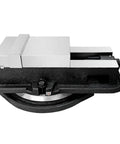 Heavy Duty Angle Fixed Machine Vise Built Badass For Serious Milling Jobs And Daily Shop Work With Grippy Flat Jaw Pads and solid clamp.