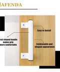 205mm Aluminum Alloy Sliding Door Handle Durable Rustproof Long Pull Handle For Glass Doors Balcony Bathroom Barn Closet