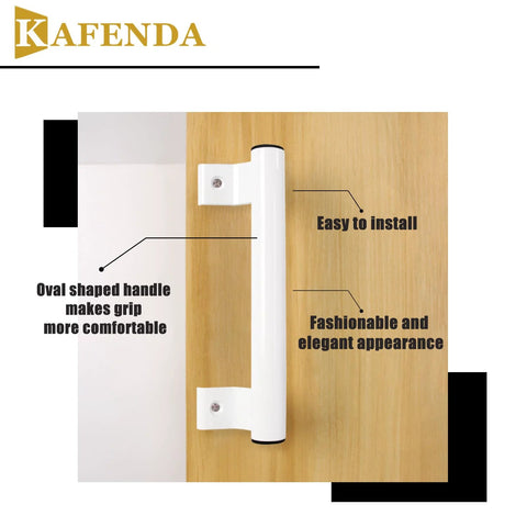 205mm Aluminum Alloy Sliding Door Handle Durable Rustproof Long Pull Handle For Glass Doors Balcony Bathroom Barn Closet