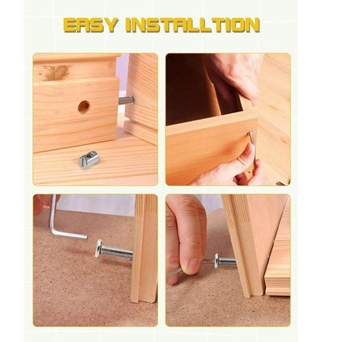 Installation of Must Have DIY Crib Hardware Replacement Kit For Delta Graco Dream Baby Beds with M6 bolts and nuts