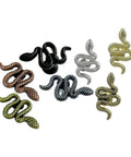 Assorted Dope Snake Shaped Drawer Pulls Zinc Alloy Cabinet Knobs Vintage Bronze Door Handles Whimsical Reptile Furniture Pulls