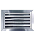 Solid As A Rock Premium Heavy Duty 304 Stainless Steel Louvered Access Panel Quick Fit Drywall Vent Door with slats.