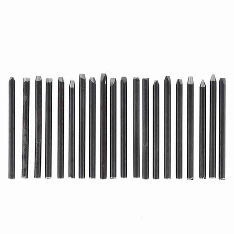 Pro Grade Jewelry Anvil and Chisel Kit With 12 16 20 Piece Metal Punch Stamp Set Stainless Steel Goldsmith Tools laid out on white surface