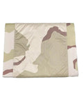 Rugged Portable Folding Solar Panel Charger 60W 12V military grade desert camo design, folded view